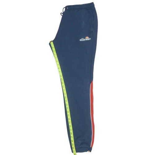 Ellesse Men’s Blue Jogger Trousers L Fleece Side Stripe Activewear - Image 2