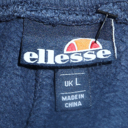 Ellesse Men’s Blue Jogger Trousers L Fleece Side Stripe Activewear - Image 5