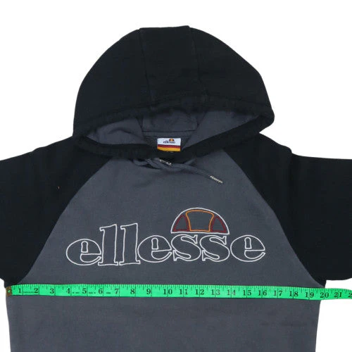 Ellesse Men’s Grey Pullover Hoodie Size S Sports Fleece Sweatshirt - Image 2