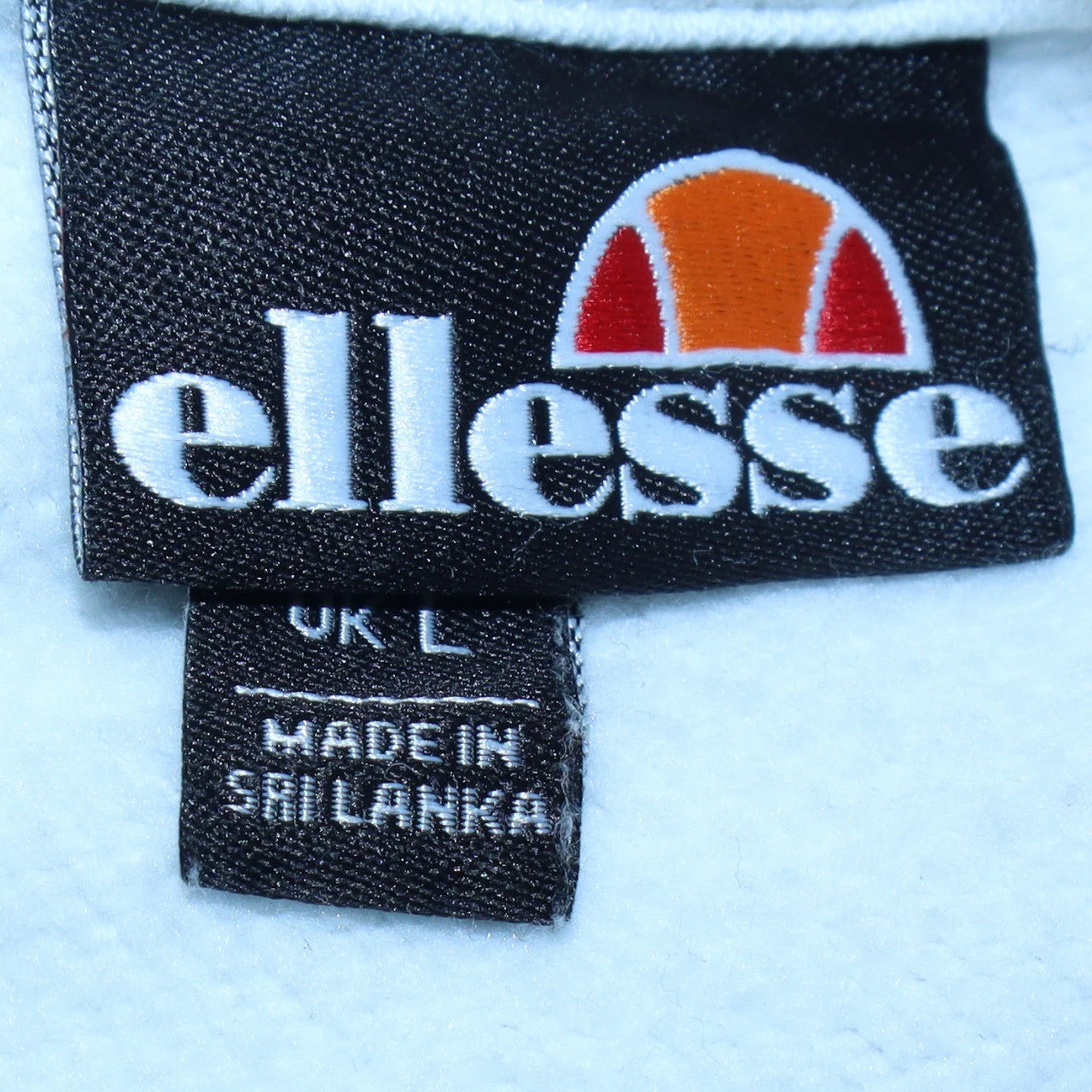 Ellesse Men’s White Pullover Sweatshirt L Logo Graphic Cotton Blend - Image 5
