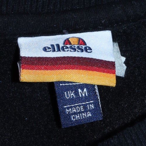 Ellesse Men's Black Crew Neck Pullover Sweatshirt M - Image 5