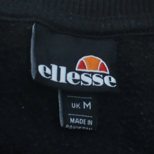 Ellesse Men's Black Crew Neck Pullover Sweatshirt Size M - Image 5