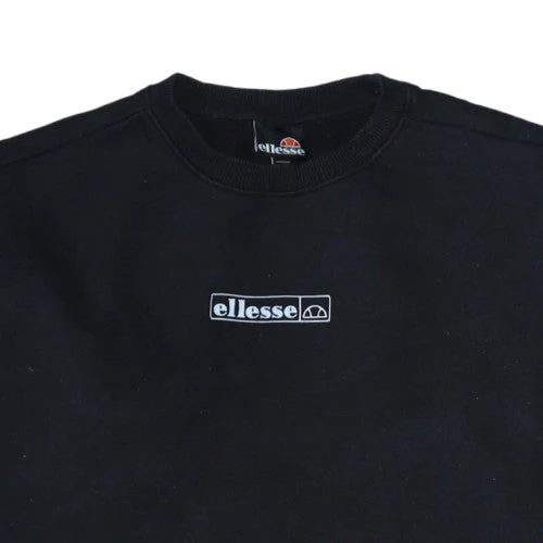 Ellesse Men's Black Crew Neck Pullover Sweatshirt Size M - Image 6