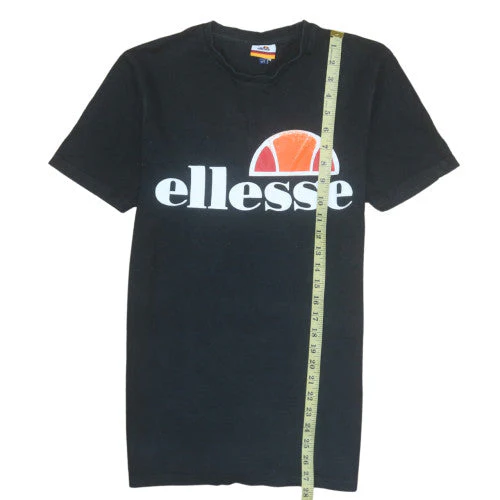 Ellesse Men's Black Crew Neck Short Sleeve Logo T-Shirt UK S - Image 2