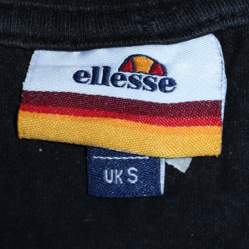 Ellesse Men's Black Crew Neck Short Sleeve Logo T-Shirt UK S - Image 5