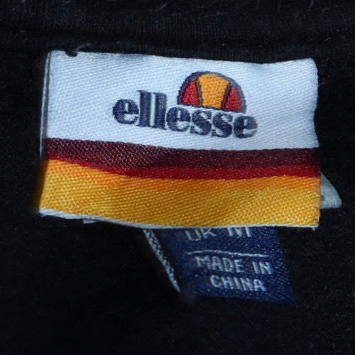 Ellesse Men's Black Pullover Sweatshirt M Crew Neck Logo Print - Image 5