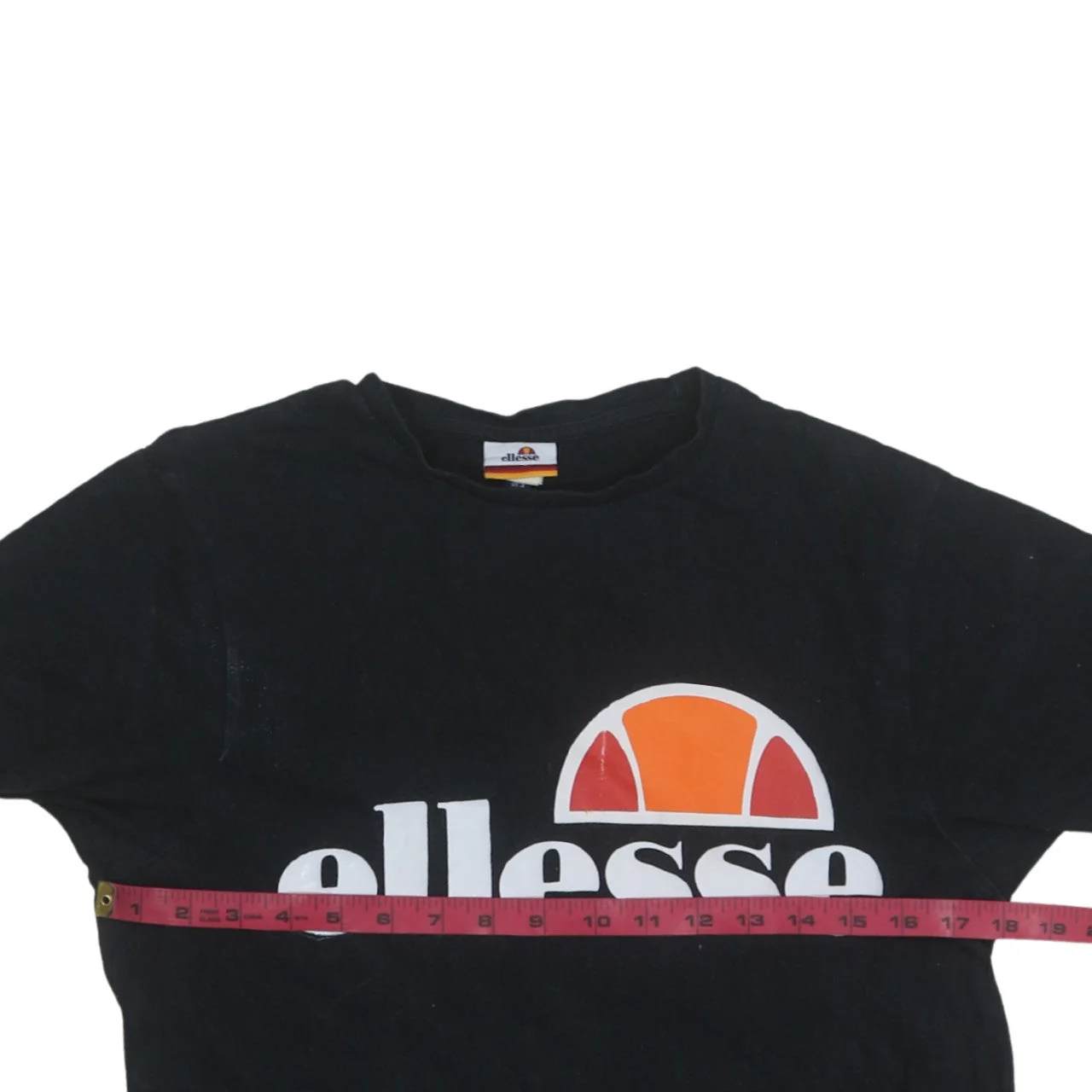 Ellesse Men's Black Short Sleeve Crew Neck Logo T-Shirt Size S - Image 2