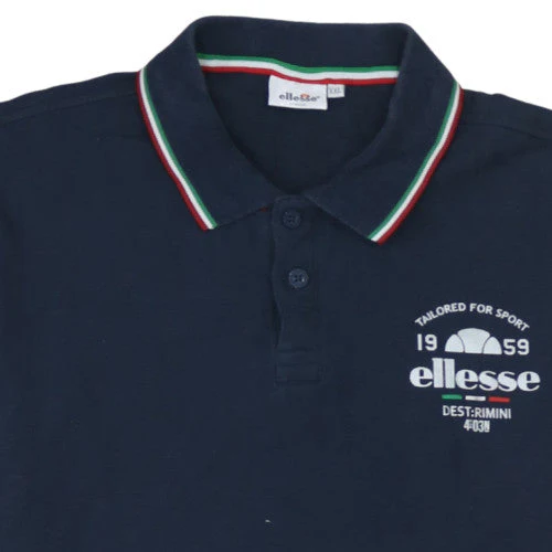 Ellesse Men's Blue 2XL Polo Shirt Regular Fit Cotton Sports Style - Image 7