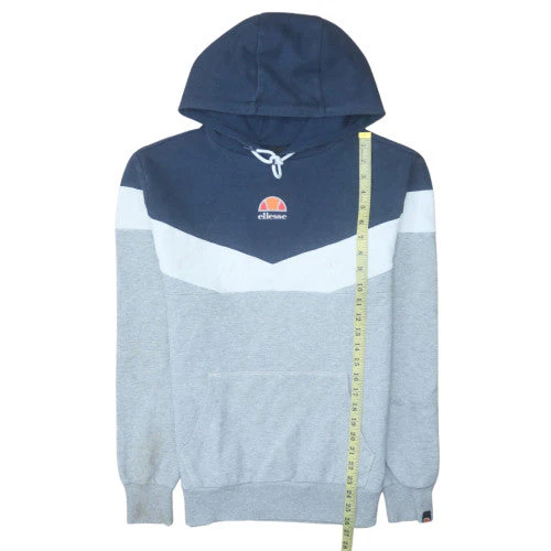 Ellesse Men's Blue & Grey Pullover Hoodie Size M Sports Graphic - Image 3