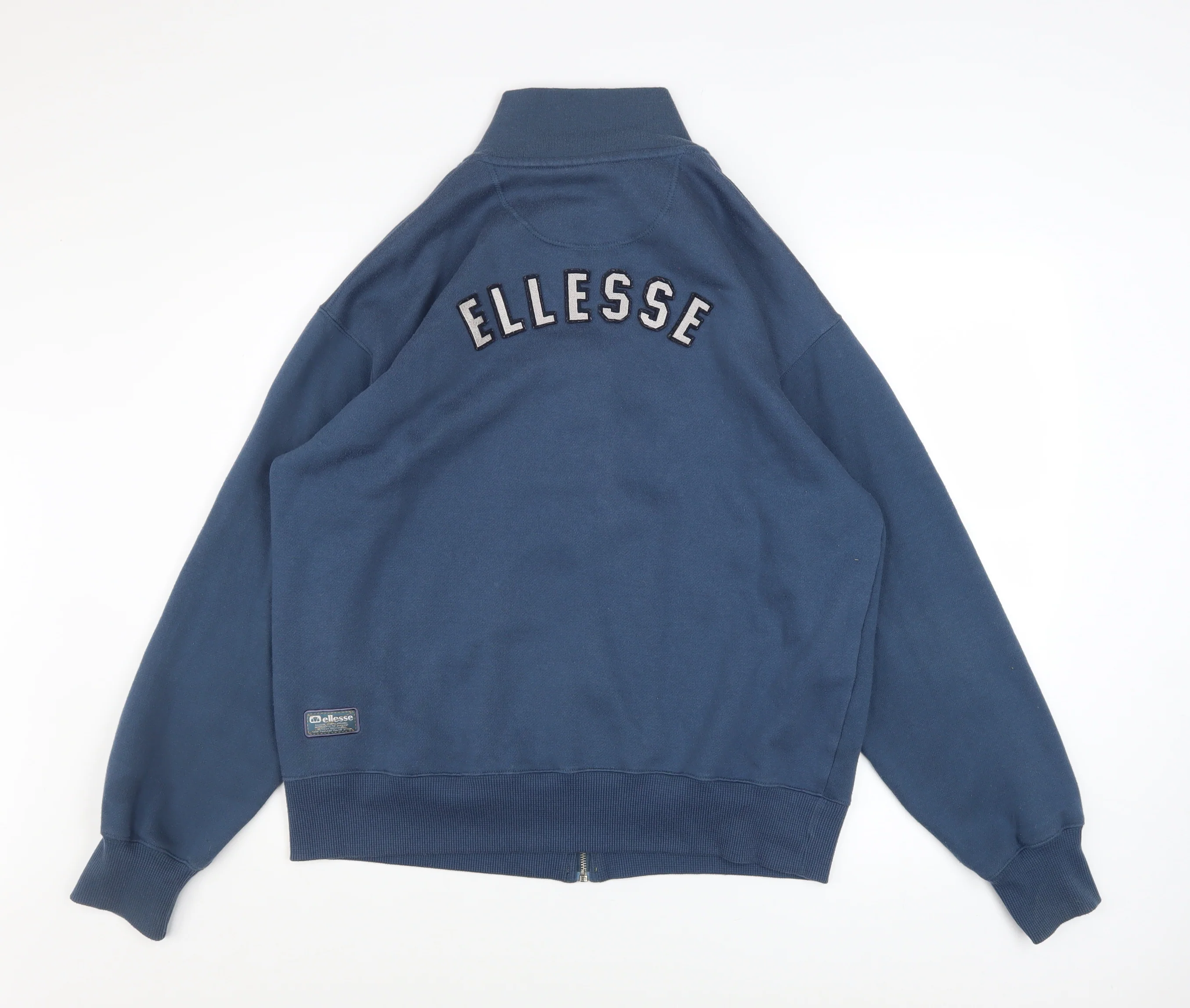 Ellesse Mens Blue L Track Jacket Size L Full Zip Logo Retro Style - Image 3