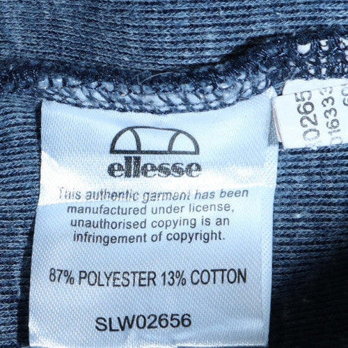 Ellesse Men's Blue Pullover Hoodie L Logo Sports Sweatshirt - Image 6