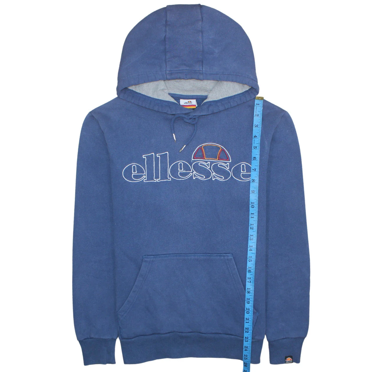 Ellesse Men's Blue Pullover Hoodie M Embroidered Logo Sports Style - Image 3