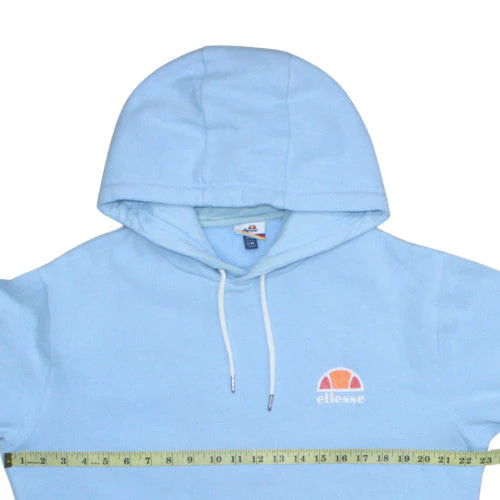 Ellesse Mens Blue Pullover Hoodie M Hooded Sweatshirt Fleece - Image 2