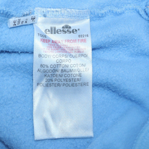 Ellesse Mens Blue Pullover Hoodie M Hooded Sweatshirt Fleece - Image 6