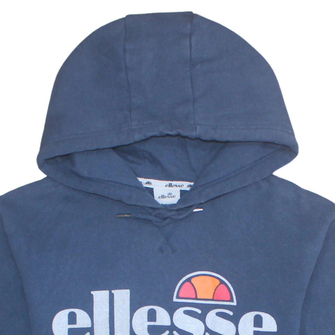 Ellesse Men's Blue Pullover Hoodie Small Logo Fleece Sweatshirt - Image 8