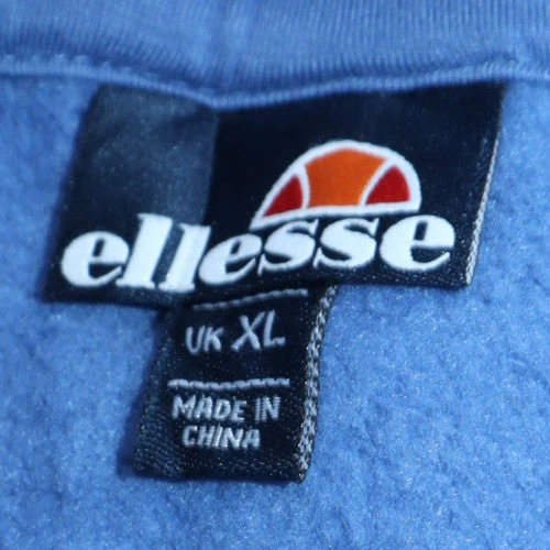 Ellesse Men's Blue Pullover Hoodie XL Hooded Sweatshirt - Image 6