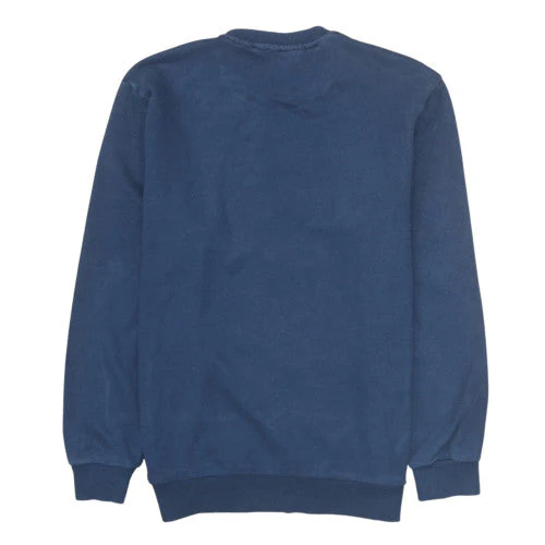Ellesse Mens Blue Pullover Sweatshirt L Logo Crew Neck Retro Style - Image 4