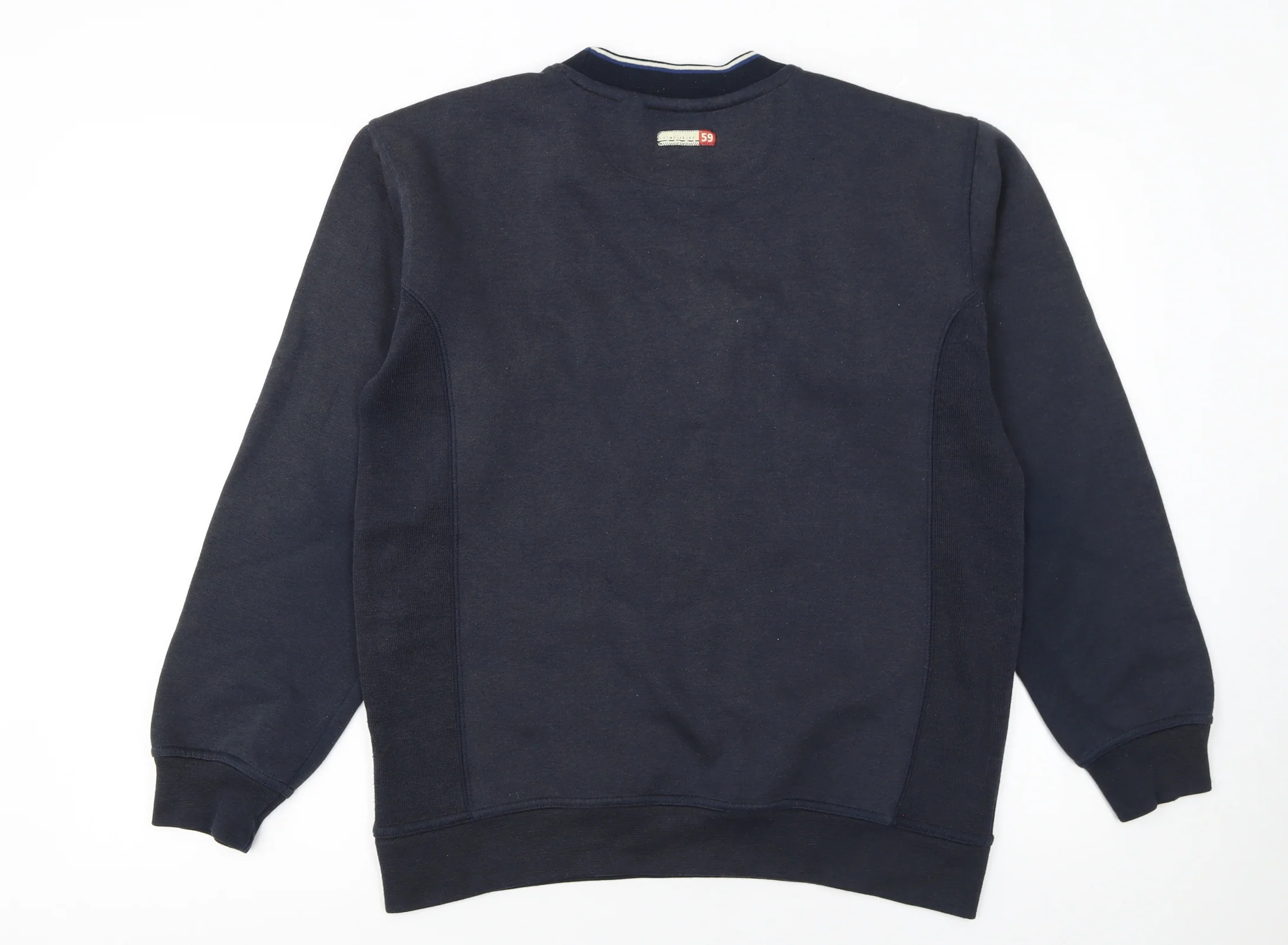 Ellesse Men's Blue Pullover Sweatshirt M Crew Neck Logo Sport - Image 3