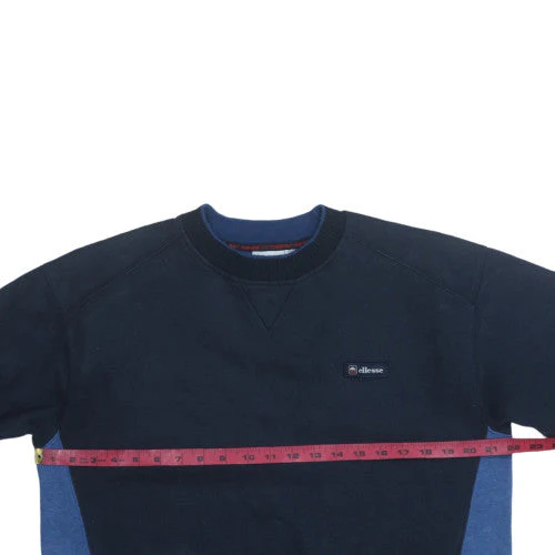 Ellesse Men's Blue Pullover Sweatshirt M Regular Fit Crew Neck - Image 2