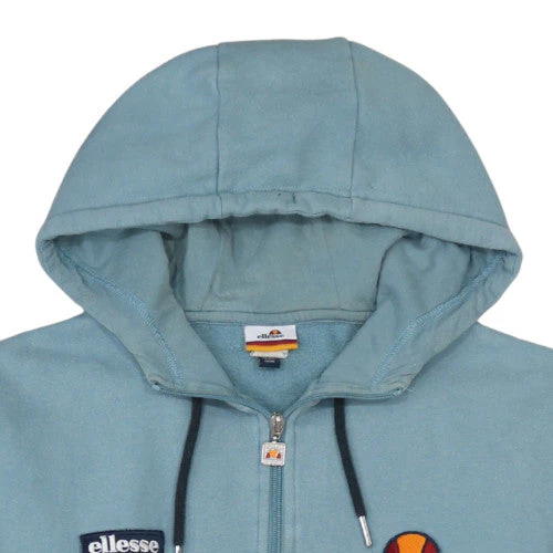 Ellesse Men's Blue XL 1/2 Zip Hoodie Sweatshirt Retro Sportswear - Image 7