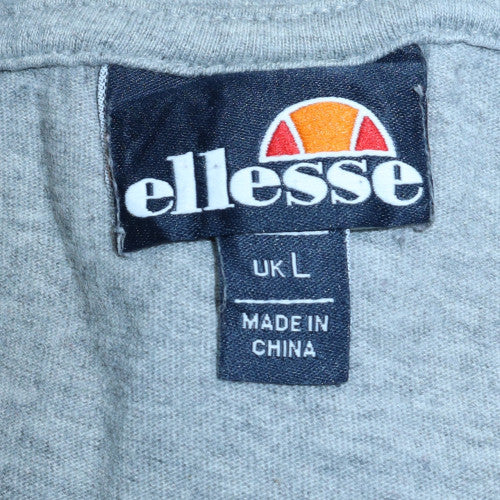Ellesse Men's Grey Logo Crew Neck Short Sleeve T-Shirt Size L - Image 5