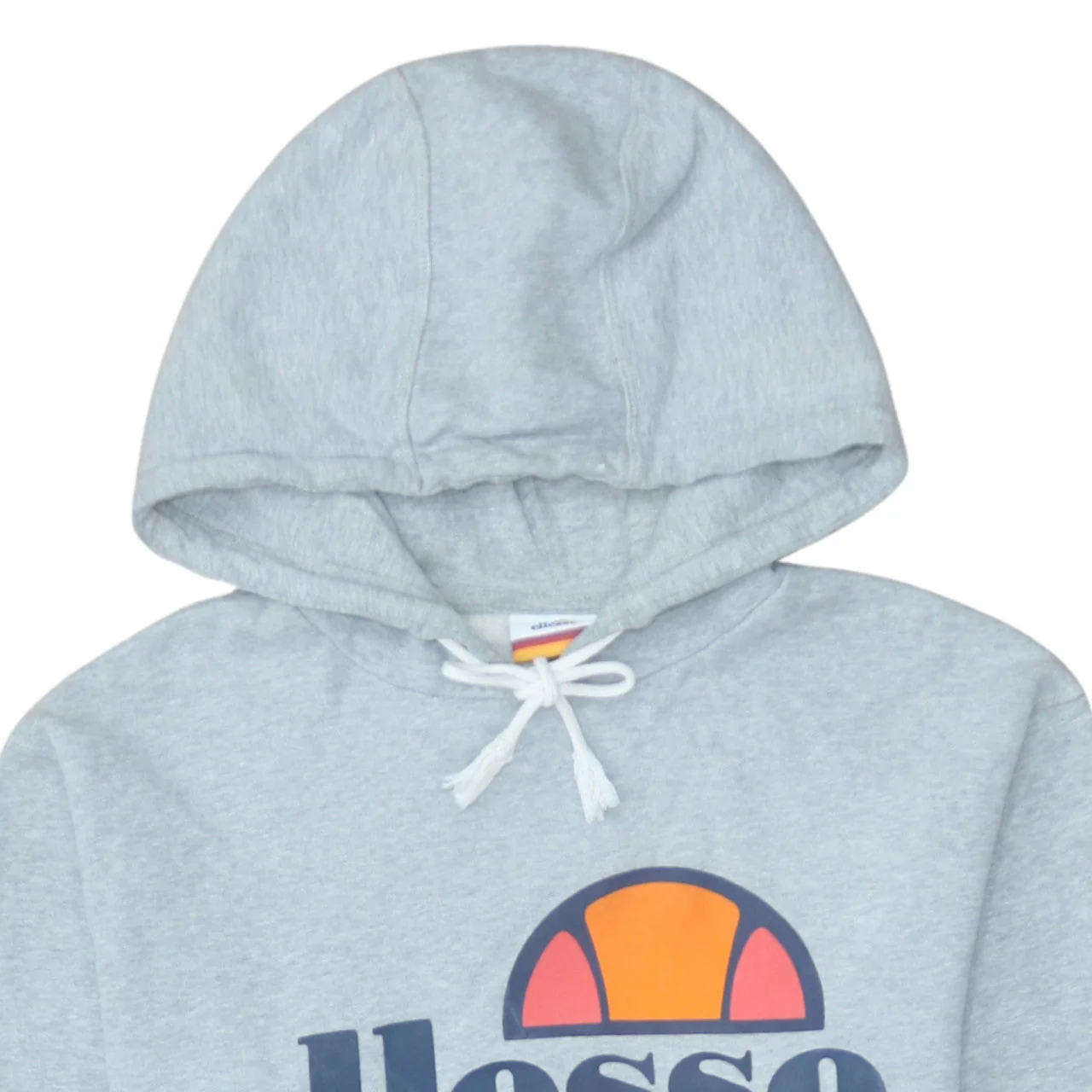 Ellesse Men's Grey Pullover Hoodie M Regular Fit Graphic Logo - Image 8