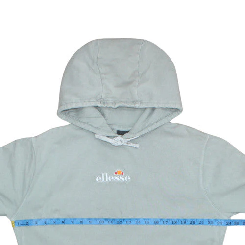 Ellesse Men's Grey Pullover Hoodie Size M Regular Fit Cotton - Image 2