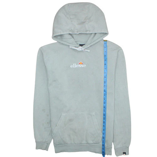 Ellesse Men's Grey Pullover Hoodie Size M Regular Fit Cotton - Image 3