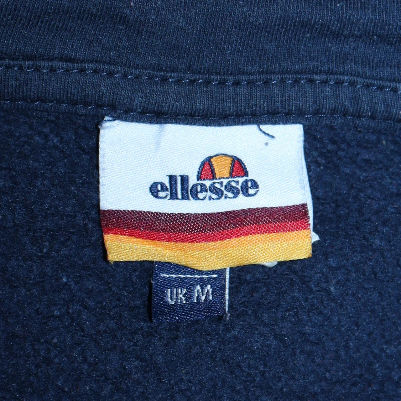 Ellesse Men's Multicoloured 1/2 Zip Hoodie Size M Retro Sports Style - Image 5