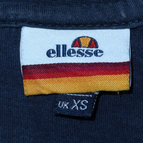 Ellesse Men's Navy Blue Colourblock Crew Neck T-Shirt XS - Image 5