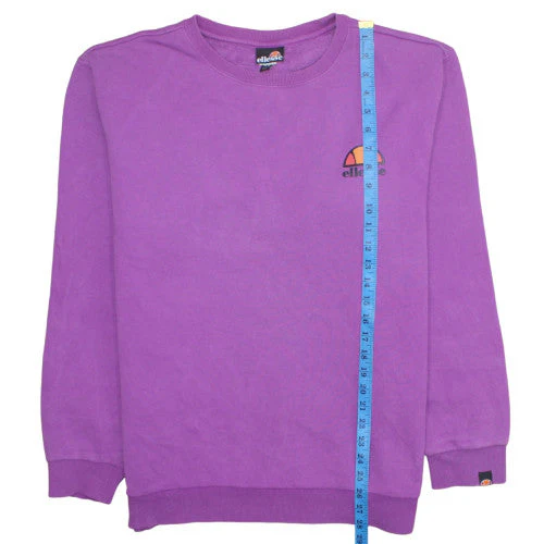 Ellesse Mens Purple Crew Neck Sweatshirt XL Cotton Blend - Image 2