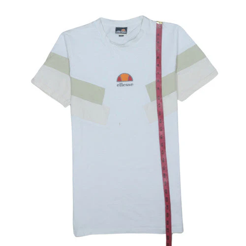 Ellesse Men's White Colourblock Sports T-Shirt Size M - Image 3