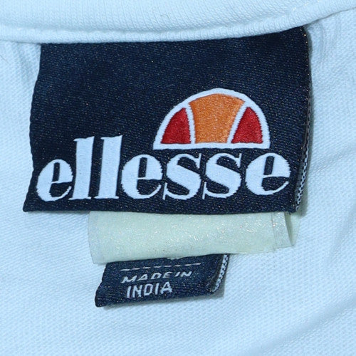 Ellesse Men's White Colourblock Sports T-Shirt Size M - Image 5