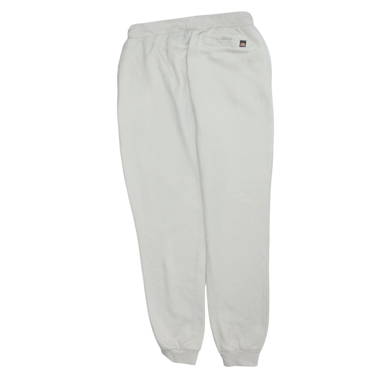 Ellesse Mens White Jogger Sweatpants M Regular Fit Cotton Blend - Image 4