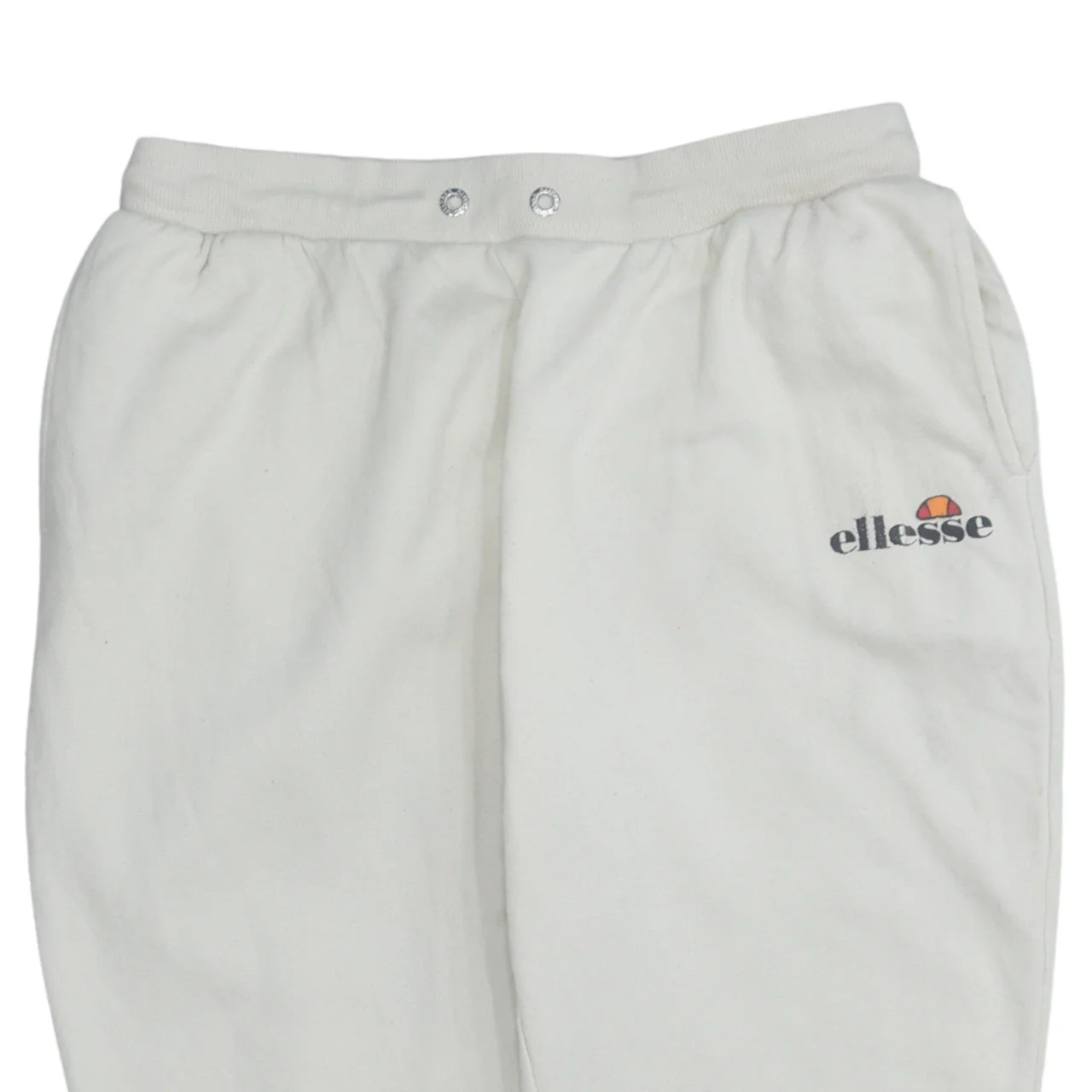 Ellesse Mens White Jogger Sweatpants M Regular Fit Cotton Blend - Image 7