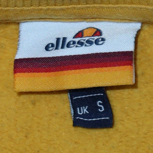Ellesse Mens Yellow Crew Neck Pullover Sweatshirt Size S - Image 5