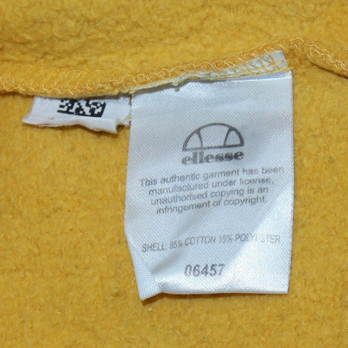 Ellesse Mens Yellow Crew Neck Pullover Sweatshirt Size S - Image 6