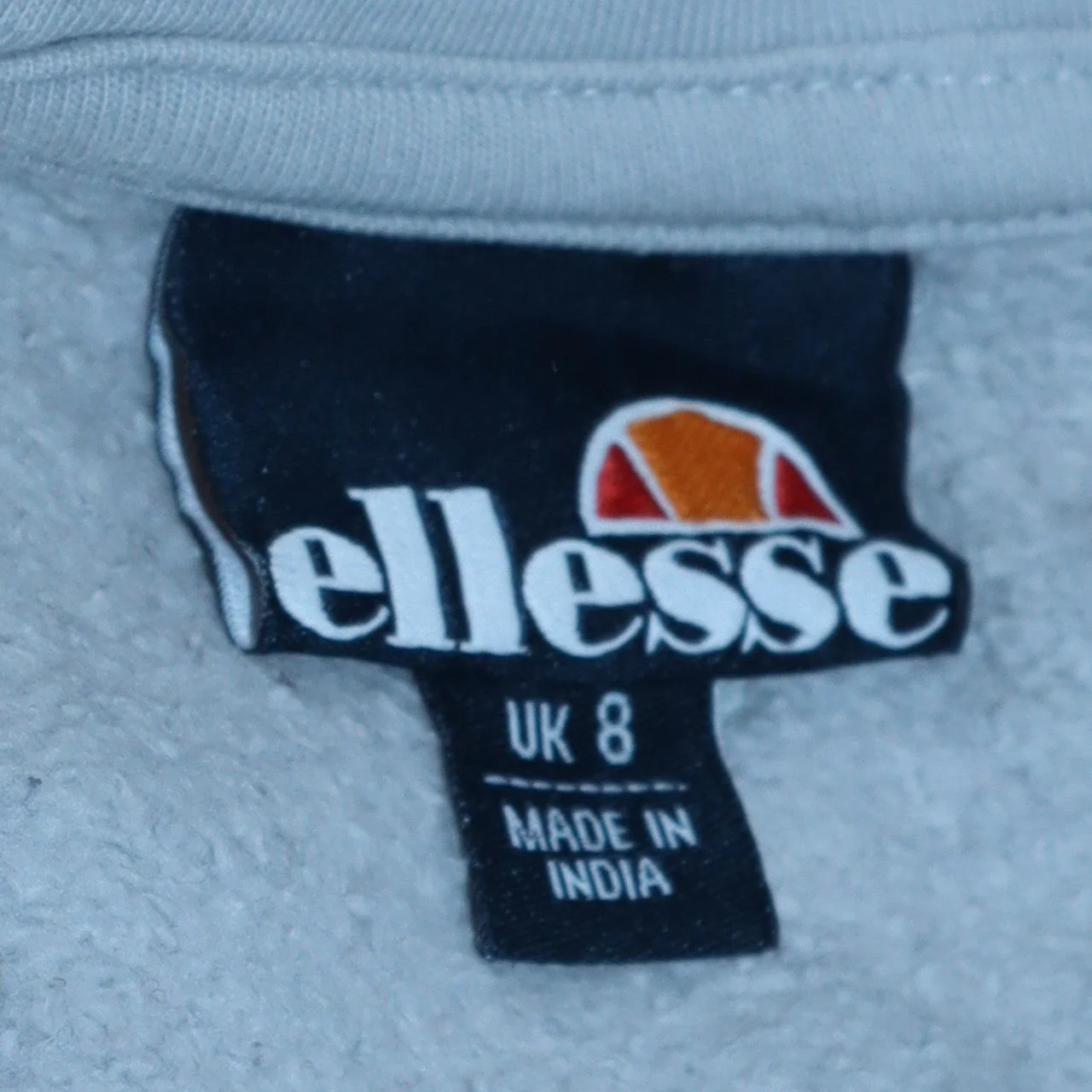 Ellesse Women Grey Pullover Hoodie UK 8 Cotton Blend Casual - Image 6