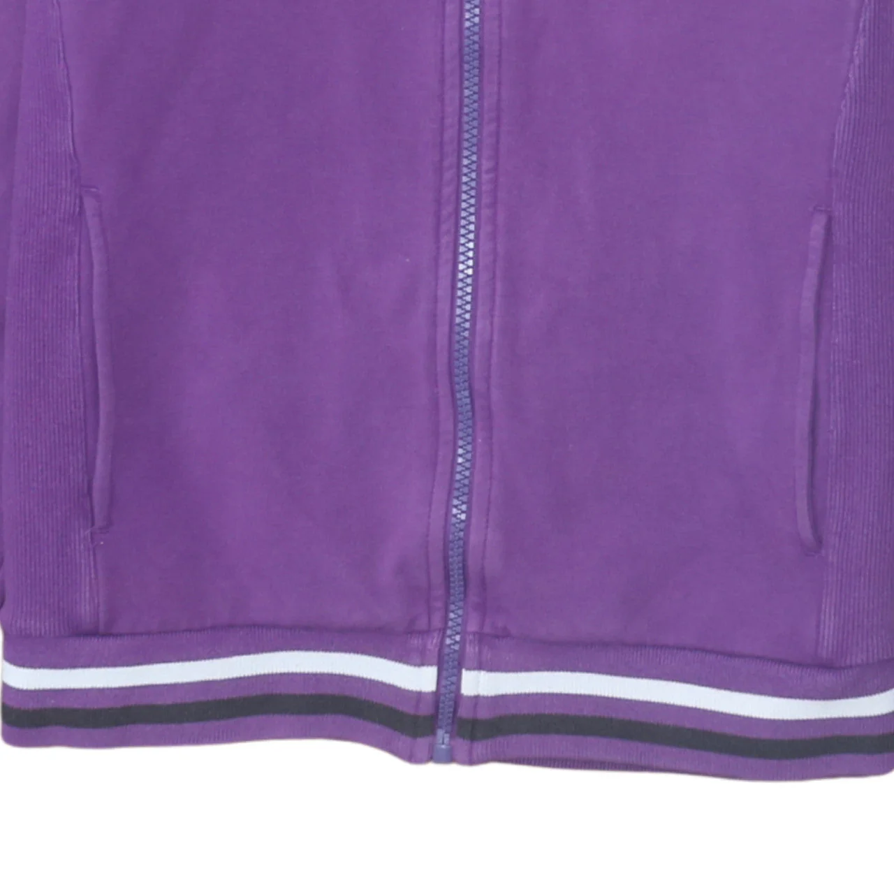 Ellesse Women Purple Zip Hoodie Jacket Size M Cotton Blend - Image 7