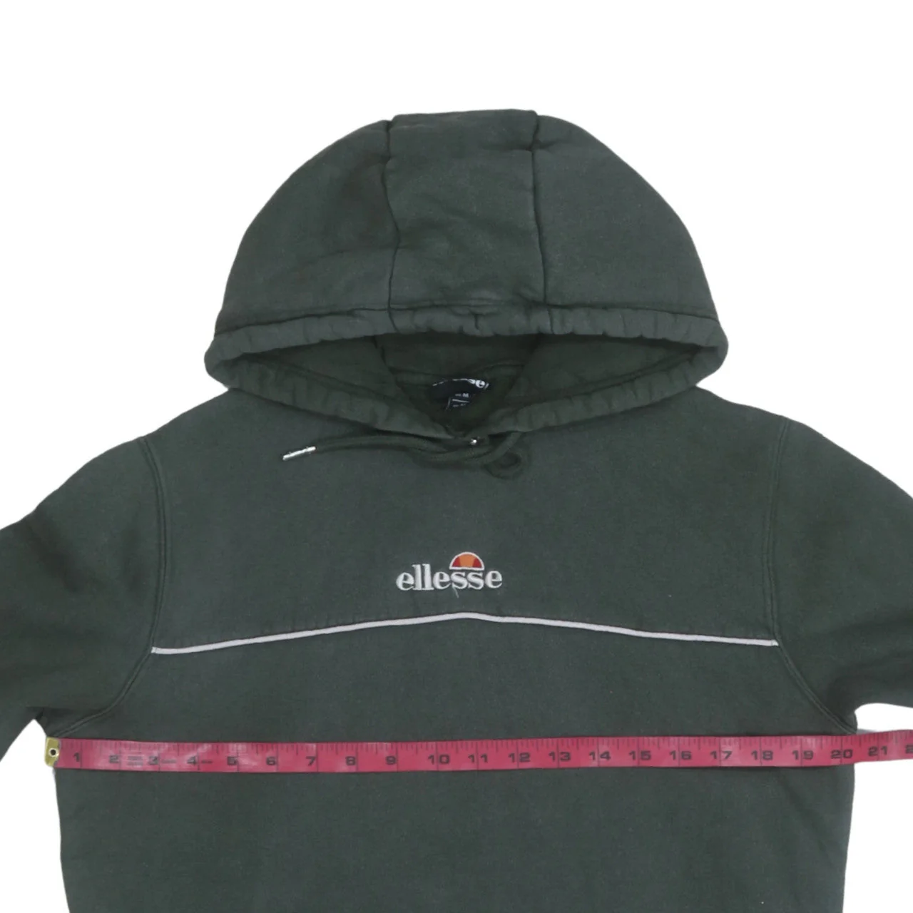 Ellesse Women’s Green Hooded Pullover Sweatshirt UK M - Image 2