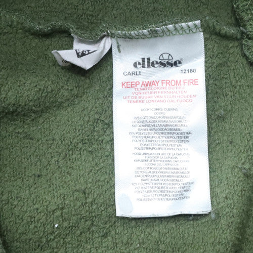 Ellesse Women’s Green Pullover Hoodie UK 10 Cotton Blend Casual - Image 6