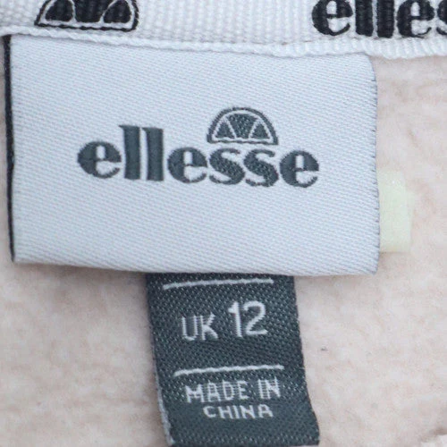 Ellesse Womens Beige Crew Neck Pullover Sweatshirt UK 12 - Image 5