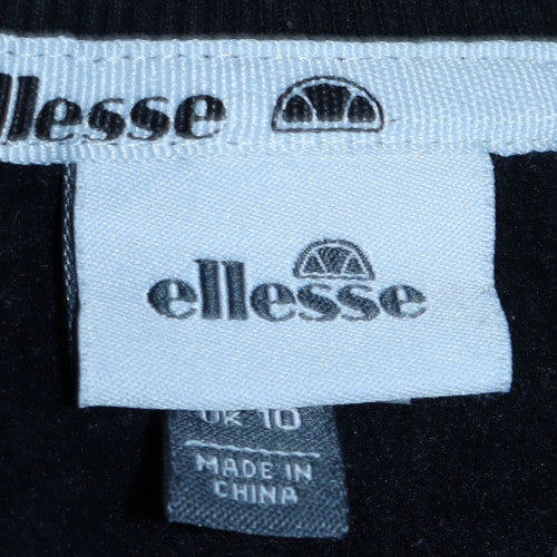 Ellesse Womens Black Crew Neck Pullover Sweatshirt UK 10 - Image 6