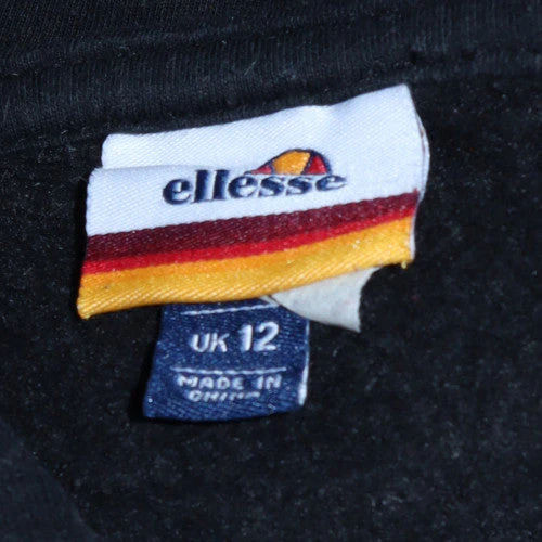 Ellesse Womens Black UK 12 Pullover Hoodie With Logo Front - Image 5