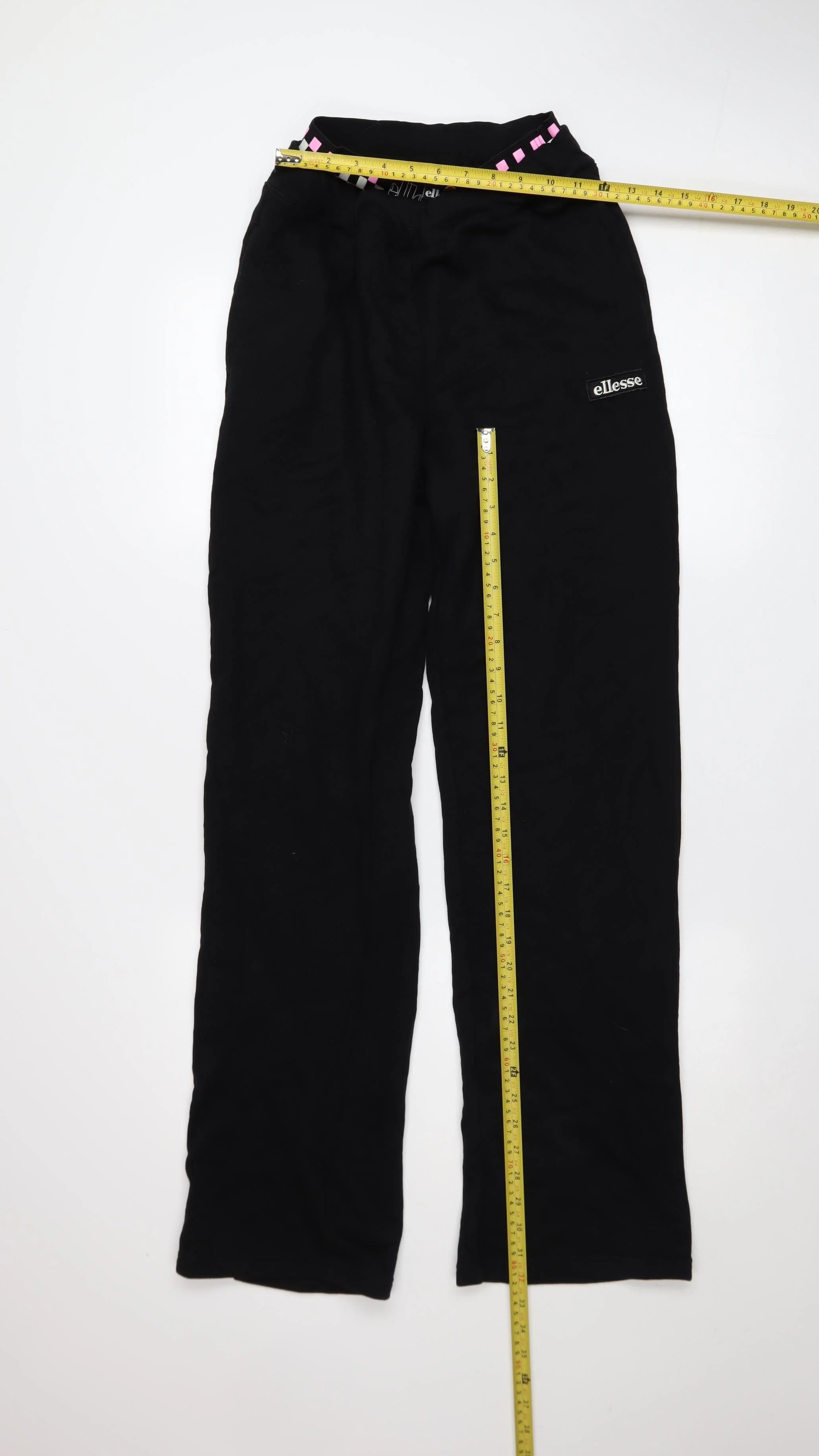 Ellesse Womens Black UK 8 Vernetti Straight Leg Jogger Sweatpants - Image 2