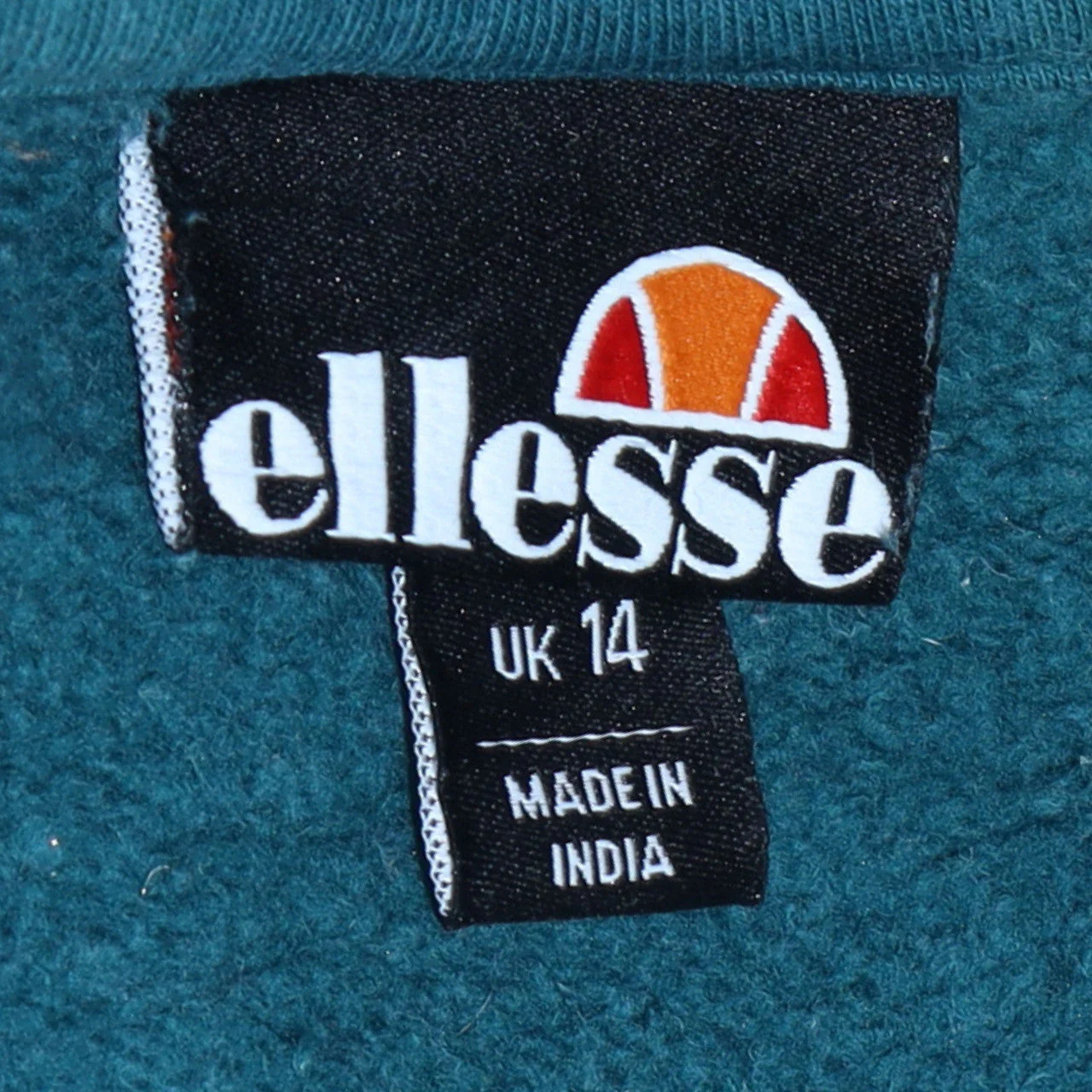 Ellesse Womens Colourblock Green Black White Sweatshirt UK 14 - Image 6