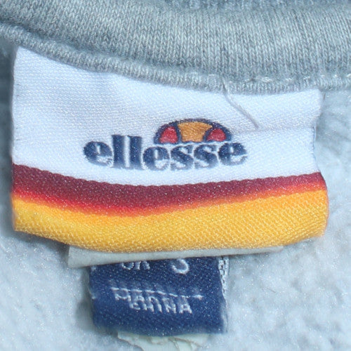 Ellesse Women's Grey Cotton Blend Pullover Sweatshirt Size S - Image 4