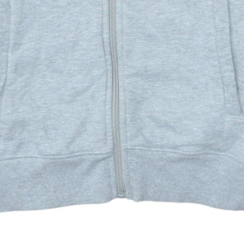 Ellesse Womens Grey Full Zip Hoodie UK 10 Cotton Blend - Image 7