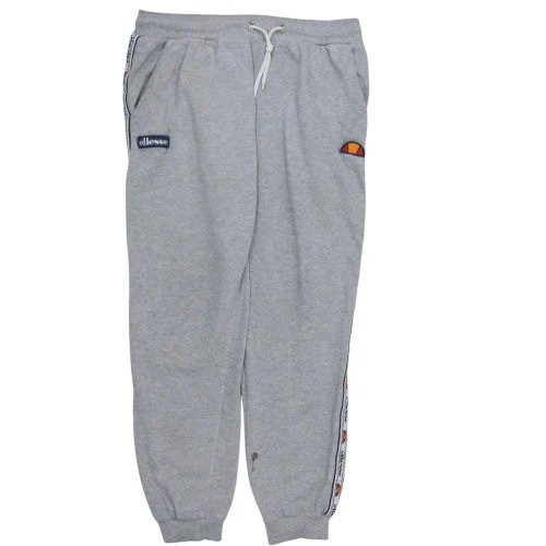 Ellesse Womens Grey Jogger Sweatpants UK 12 Elastic Waist Taped Logo