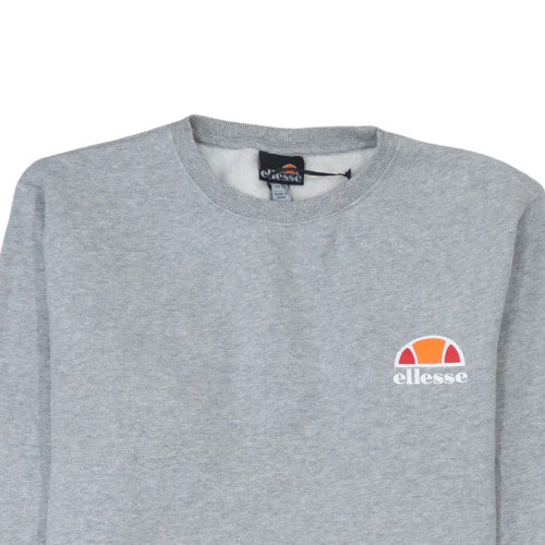 Ellesse Womens Grey Logo Sweatshirt UK 10 Pullover Cotton Blend - Image 8